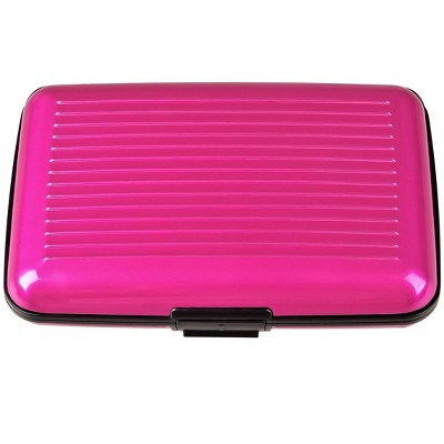 Zodaca Pink Business Aluminum ID Credit Card Wallet Case Holder Metal Box Pocket