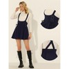 Allegra K Women's High Waist A-Line Lace Up Suspender Skirt - 2 of 4