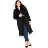 Women's Plus Size Amelia Coat - black | CITY CHIC - image 2 of 4