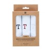 Umo Lorenzo Men's Cotton Boxed Initial Alphabet Handkerchiefs (Pack of 3) - 2 of 4