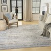 Nourison Modern Abstract Vintage Indoor Rug Blue Grey 7'10" x 10' - 2 of 4