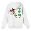 Summer Wars Kenji Front And Back Art Long Sleeve White Adult Sweatshirt - 3 of 4