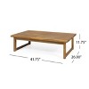 Christopher Knight Home Nova Outdoor Acacia Wood Coffee Table, Teak - image 3 of 4