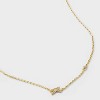 14K Gold Dipped Cubic Zirconia Initial Necklace - A New Day™ - 4 of 4