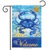 Briarwood Lane Summer Garden Flag 12x18 For Outdoor Blue Crab Welcome Nautical For Summer Garden Flag Flags For Outside - 2 of 4