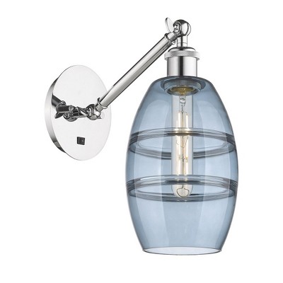 Vaz - 1 Light Arm Adjusts Up and Down Wall Sconce In Industrial Style-8.13 Inches Tall and 5.88 Inches Wide