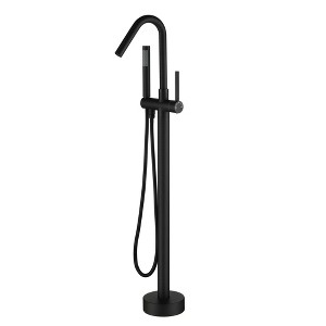 CASAINC Single-Handle High Arch Floor Mounted Freestanding Tub Faucet with Hand shower - 1 of 4
