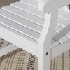 Solhome Lidwina White English Wood Patio Armchair - 4 of 4