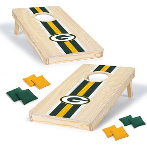 NFL Green Bay Packers 1'x2' Wood Cornhole Set - 1 of 4
