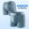 CARER 2pk Washable Incontinence Underwear for Men Leakproof Mens Incontinence Boxer Briefs for Bladder Leakage 80ml Absorbency Reusable - 2 of 4