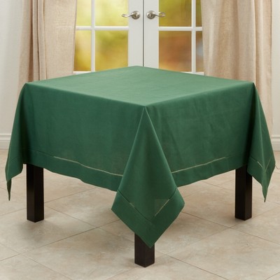 Saro Lifestyle Classic Hemstitch Border Tablecloth