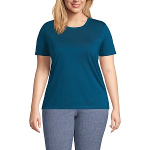 Lands' End Women's Relaxed Supima Cotton T-Shirt - 1 of 4