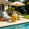17.32 Inch Novelty Corn Cob Stool, Vegetable Shaped Side Table Plant ...