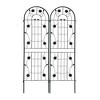Wooakway 2 Pack Metal Garden Trellis 71" x 19.7" Rustproof Trellis for Climbing Plants Outdoor Flower Support - 4 of 4