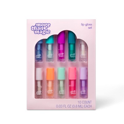 Lip Gloss Minis Set- 10ct/0.30 fl oz - More Than Magic™