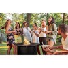 Fire Sense 44” Bellante Woven Aluminum Gas Fire Pit 55,000 BTU Multi-Functional - Protective Cover and Clear Fire Glass - Round - Bronze Finish - 2 of 4