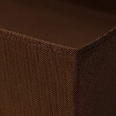 Espresso Brown Wood 34" Bookcase Storage with Bins