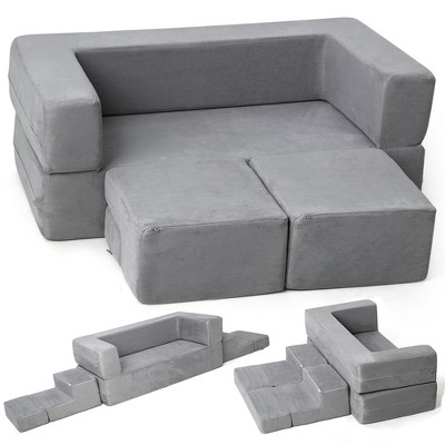 Modular Kids Couch for Toddler Playroom, Bedroom Imaginative Furniture