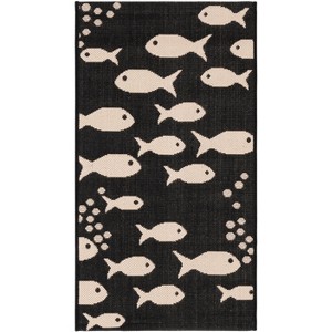 Courtyard CY6012 UV & Stain Resistant Non-Shedding Power Loomed Indoor/Outdoor Rugs - Safavieh - 1 of 4