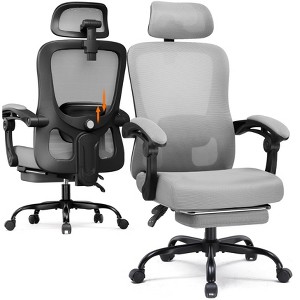 COMHOMA Mesh Office Chair, Ergonomic High Back Executive Chair with Adjustable Lumbar Support, Wide Seat - 1 of 4