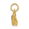 Black Bow Jewelry 14k Yellow Gold Satin and Diamond Cut Sport Car Charm - 2 of 4
