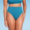 Women's Shaping High Waist High Leg Cheeky Bikini Bottom - Shade & Shore™ - 4 of 4