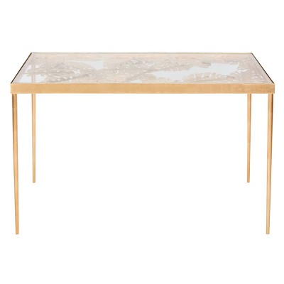 Leilani Palm Leaf Desk Gold Leaf - Safavieh