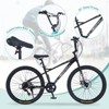 Aukfa 26 Inch Freestyle Bike 7 Speed Kids Bike with 4 Pegs Dual Disc Brakes Suitable for Kids 12+, Multiple Colors - 4 of 4
