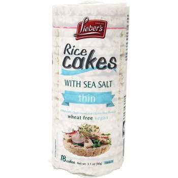 Lieber's Rice Cakes with Sea Salt - 3.1oz