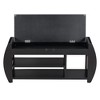 NicBex Shoe Rack Bench Shoe Storage Organizer Retro Multifunctional Storage Bench with Cushion and Curved Side Panel for Entryway - 3 of 4