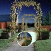 2PC Expandable Arch Trellis Kit - 95" Metal Raised Beds with Netting - Rust-Proof Vertical Garden System - 2 of 4