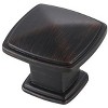 Elegant Lighting Marcel 1.2Inch Oil-rubbed Bronze Square Knob Multipack (Set of 10) - 4 of 4