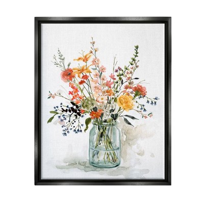 Stupell Industries Warm Summer Meadow Floral Bouquet Still Life Painting