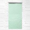 Bacati - Noah Triangles Mint Muslin 3 pc Toddler Bed Sheet Set - 2 of 4