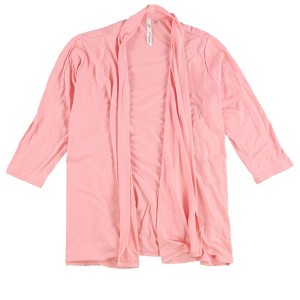 NY Collection Womens Draped Cardigan Sweater - 1 of 2