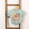 The Juniper Shop Fall Checkered Smiley Kids Short Sleeve Tee - 2 of 2