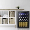 ZAFRO 24 Bottle Wine Cooler/Cabinet Beverage Refrigerator ,Clear Glass Door Bar Fridge Adjust Temp Control Freestanding, 2.4 Cu. ft - 4 of 4