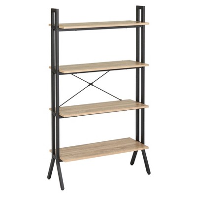 56 4 Tier Crossback Shelf Black - Buylateral