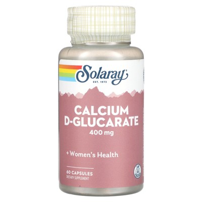 Solaray Calcium D-Glucarate, 400 mg, 60 Capsules (200 mg per Capsule)