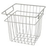 ClosetMaid Cubeicals 10.7"W x 10.2"H Steel Wire Storage Bin Organizer Basket w/ Open Design and Handles for Home, Kitchen, Office, & Bathroom, Nickel - 2 of 4