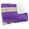 Western Carolina University Primary Logo Stripes Silky 50x60 Blanket, 1 Sided - 3 of 4