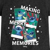 Girls' - Lilo and Stitch - Making Merry Memories Christmas Fitted Short Sleeve Graphic T-Shirt - 2 of 4