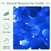 Unique Bargains PVC Durable Lightweight Bend-Resistant Sequin Embellishments 450 Pcs Blue - 2 of 4
