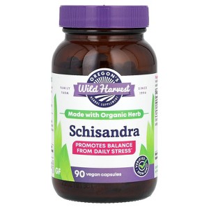 Oregon's Wild Harvest Schisandra, 950 mg, 90 Vegan Capsules (475 mg per Capsule) - 1 of 3