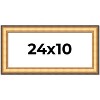 PosterPalooza | Panoramic Traditional Gold Picture Frame - UV Acrylic, Foam Board Backing, Hanging Hardware - 2 of 4
