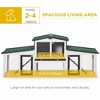 SKYONE Gray Outdoor Wooden Rabbit Hutch with Double Runs, Removable Tray, Ramps & Asphalt Roof, 78" - 3 of 4