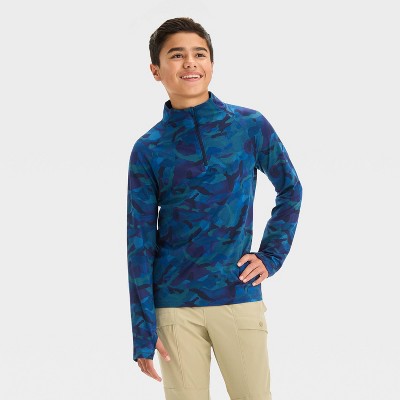 Boys' Soft Stretch 1/4 Zip Layered Sweatshirt - All In Motion™