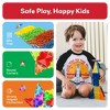 PICASSO-TILES Magnetic Tiles For Kids, Construction STEM Building Blocks Educational Toy, Travel Size 61PCS - 4 of 4
