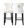 WestinTrends 29" Tufted Velvet Counter Stool - 3 of 4