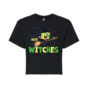 Women's - SpongeBob SquarePants - Best Witches Cropped Graphic T-Shirt - 1 of 4